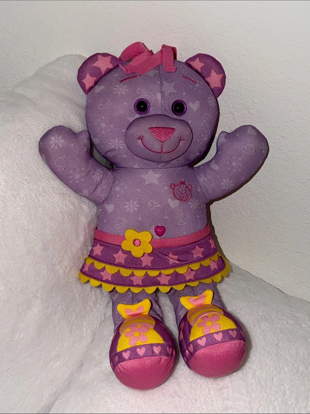 2014 Doodle bear plushie Stuffed Animal Plush NWOT Draw on the bear washable